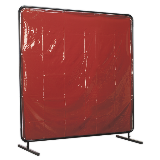 [SSP992] Sealey Workshop Welding Curtain & Frame 1.8 x 1.75m - EN ISO 25980:2014