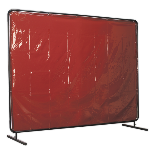 [SSP993] Sealey Workshop Welding Curtain & Frame 2.4 x 1.75m  - EN ISO 25980:2014