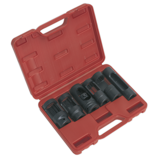 [SX0401] Sealey Diesel Injector Window Socket Set 1/2"Sq Drive 6pc