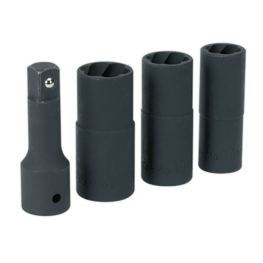 [SX271] Sealey Wheel Nut Removal Flip Impact Sockets 1/2"Sq Drive