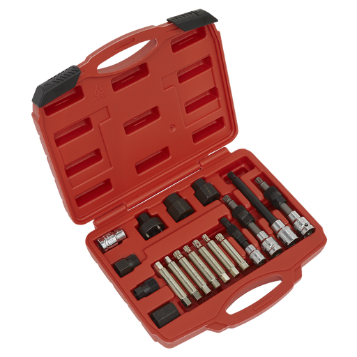 [SX402] Sealey Alternator Freewheel Pulley Removal Set 18pc