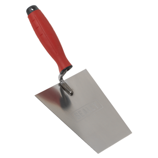 [T1203] Stainless Steel Masonry Trowel with Rubber Handle 160mm