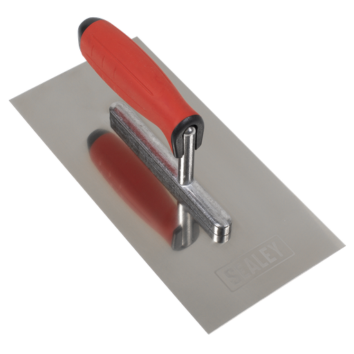 [T7800] Sealey Stainless Steel Plastering Trowel with Rubber Handle 270mm