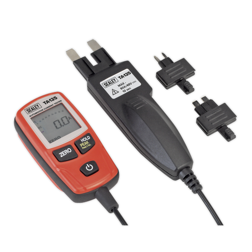 [TA125] Sealey Automotive Current Tester Mini, Standard & Maxi Blade Fuses 80A