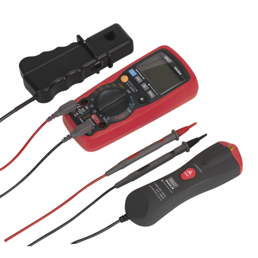 [TA304] Sealey 15-Function Digital Automotive Multimeter with Inductive Coupler/Infrared Temperature Probe