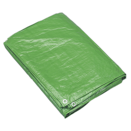 [TARP1216G] Sealey Tarpaulin 3.66 x 4.88m - Green
