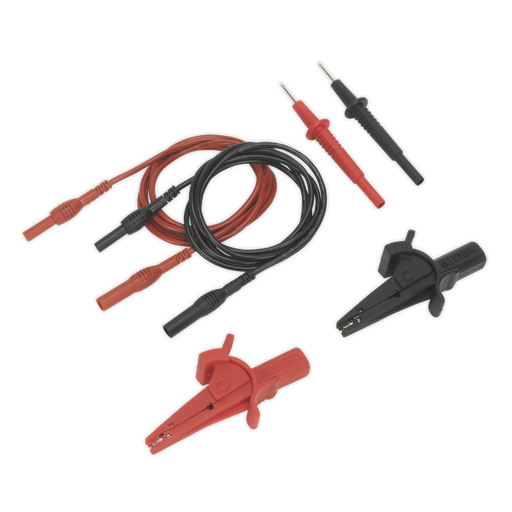 [TATL] Sealey Automotive Test Lead & Crocodile Clip Set 6pc