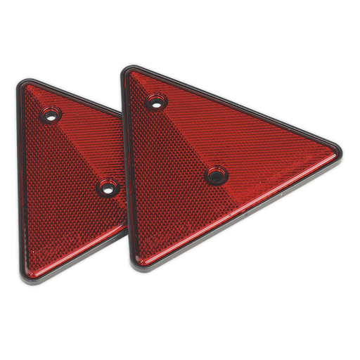[TB17] Sealey Rear Reflective Red Triangle - Pack of 2