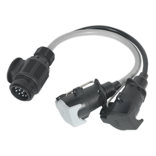 [TB55] Sealey Conversion Lead 13-Pin Euro to 7-Pin N & S Type Plugs 12V
