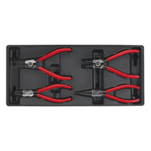 [TBT03] Sealey Premier Circlip Pliers Set with Tool Tray 4pc