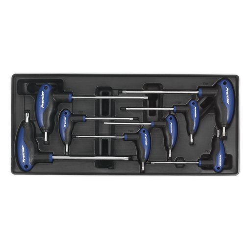 [TBT05] Sealey Premier T-Handle TRX-Star* Key Set with Tool Tray 8pc