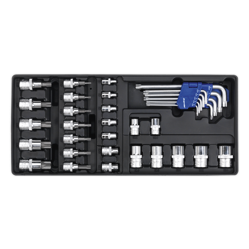 [TBT08] Sealey Premier TRX-Star* Key, Socket Bit & Socket Set with Tool Tray 35pc