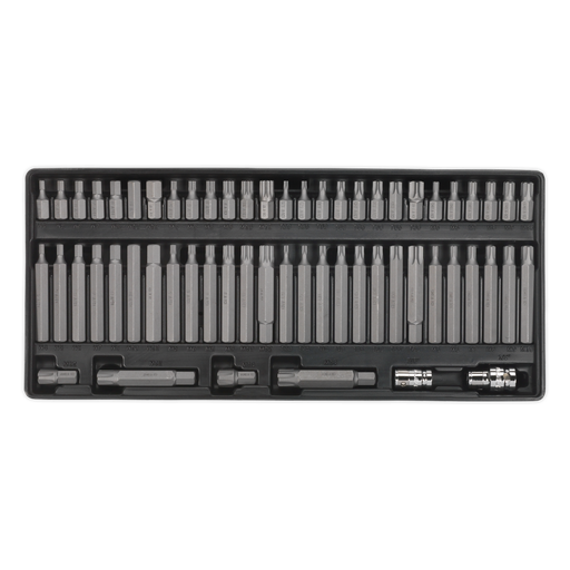 [TBT11] Sealey Premier Security TRX-Star*/Hex/Ribe/Spline Bit Set with Tool Tray 60pc