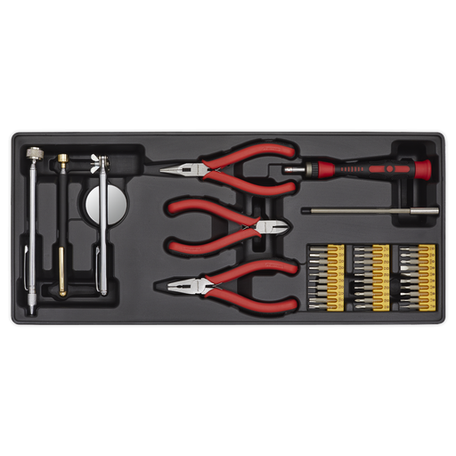 [TBT17] Sealey Premier Precision & Pick-Up Tool Set with Tool Tray 38pc