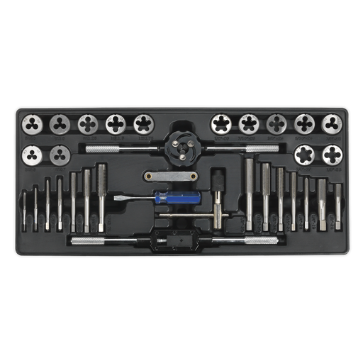 [TBT26] Sealey Premier Tap & Die Set with Tool Tray 33pc