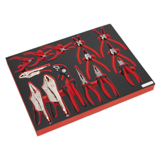 [TBTP05] Premier Platinum Pliers Set with Tool Tray 14pc