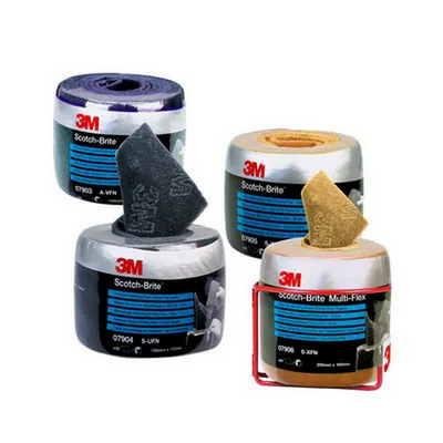 [MMM.07904] 3M 115mm Ultra Fine Grey Scotch Brite Pre Cut 150mm Roll (Each)