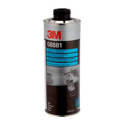 [MMM.08881] 1kg 3M Black Textured Stone Chip Resistant Coating (Each)