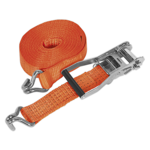 [TD5006J] Sealey Ratchet Strap Polyester Webbing 50mm x 6m 5000kg Breaking Strength