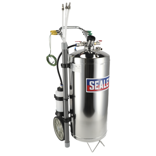 [TP200S] Sealey Air Operated Stainless Steel Fuel Drainer 40L