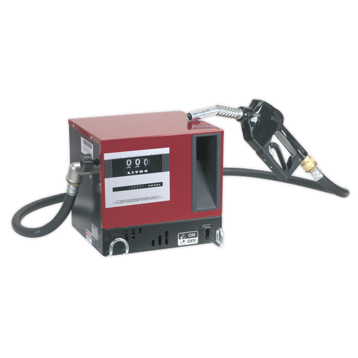 [TP955] Sealey Wall Mounting Diesel/Fluid Transfer System with Meter 56L/min 230V