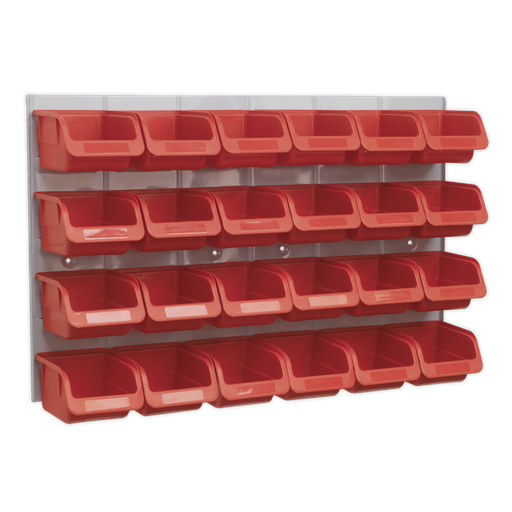 [TPS130] Sealey Bin & Panel Combination 24 Bins - Red