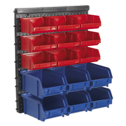 [TPS1569WM] Sealey Wall Mounting Bin Storage System with 15 Bins