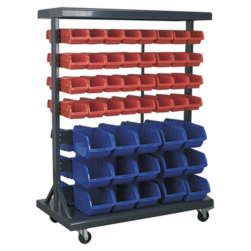 [TPS94] Sealey Mobile Bin Storage System with 94 Bins
