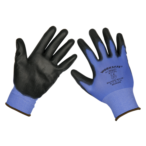 [TSP117L/6] Sealey Worksafe® Lightweight Precision Grip Gloves, Large - Pack of 6 Pairs