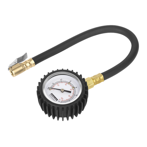 [TST/PG6] Sealey Tyre Pressure Gauge with Clip-On Chuck