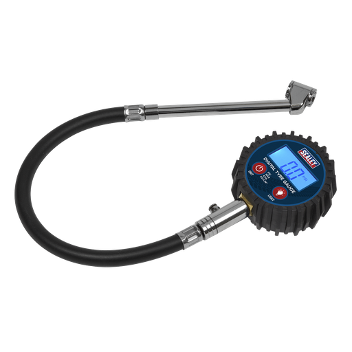 [TST003] Sealey Digital Tyre Pressure Gauge with Twin Push-On Connector