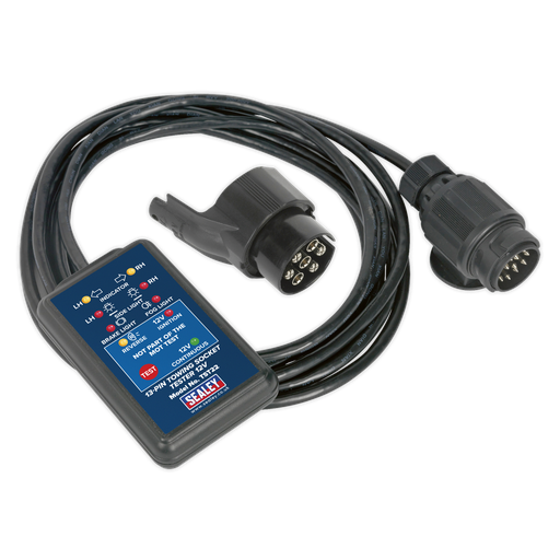 [TST22] Sealey Towing Socket Tester 13-Pin 12V - DVSA Approved