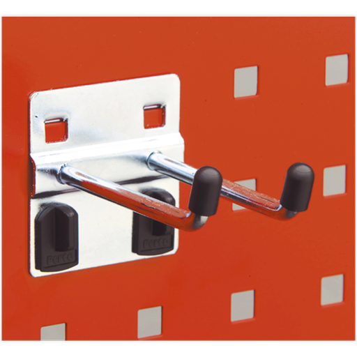 [TTS21] Sealey Double Prong Hook with Angled End 6 x 50mm - Pack of 5