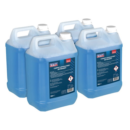 [VMR925] Sealey Carpet/Upholstery Detergent 5L - Pack of 4