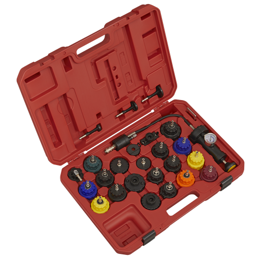 [VS0011] Sealey Cooling System Pressure Test Kit 25pc