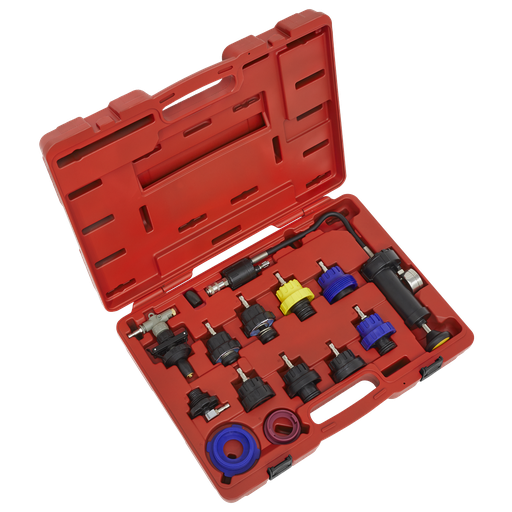 [VS0014] Sealey Cooling System Pressure Test Kit 13pc