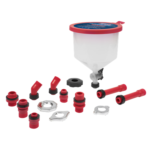 [VS0045] Sealey Non-Spill Automotive Coolant Filling Set 15pc