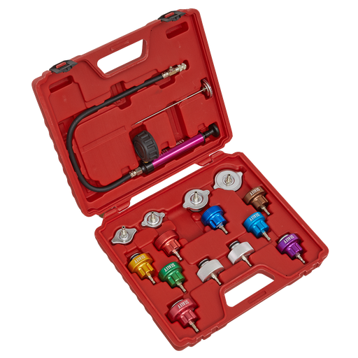 [VS006] Sealey Cooling System Pressure Test Kit 16pc