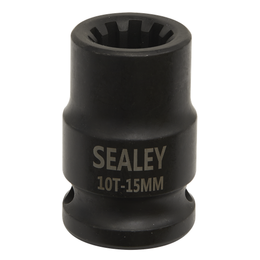 [VS0990] Sealey Brake Caliper Socket 1/2"Sq Drive 15mm 10-Point