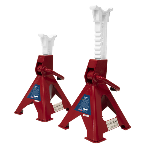 [VS2003] Sealey Ratchet Type Axle Stands (Pair) 3 Tonne Capacity per Stan