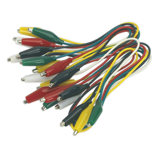 [VS222] Sealey Jumper Test Lead Set 450mm - 5 Pairs