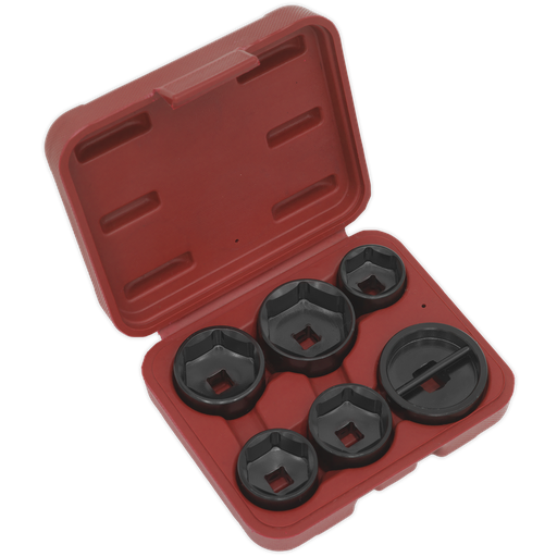 [VS7103] Sealey Oil Filter Cap Wrench Set 6pc