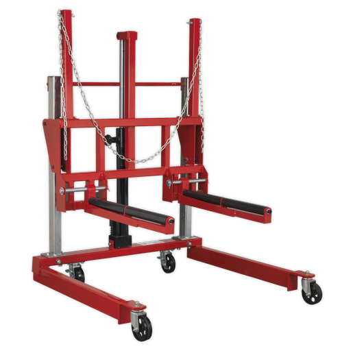 [W508T] Sealey Wheel Removal Trolley with Adjustable Width 500kg Capacity