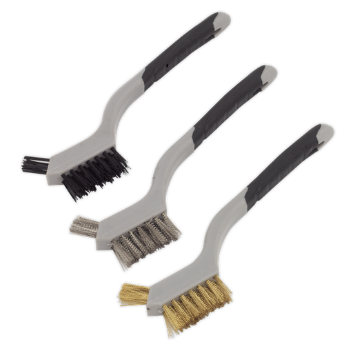 [WB100] Sealey Miniature Wire Brush Set 3pc