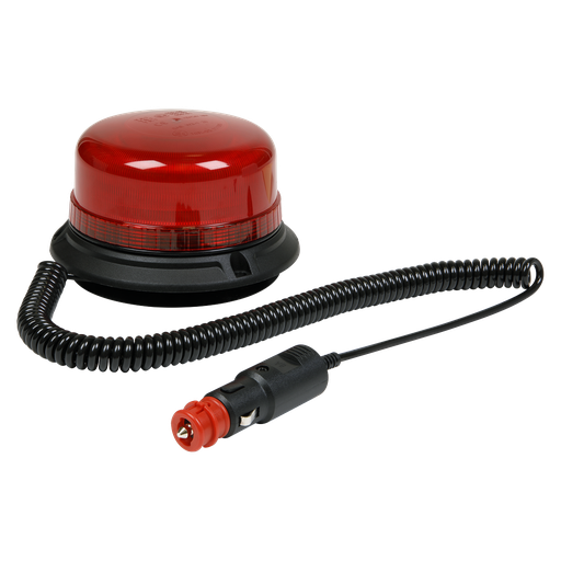 [WB954LEDR] Sealey Warning Beacon with Magnetic Fixing SMD LED 12/24V - Red