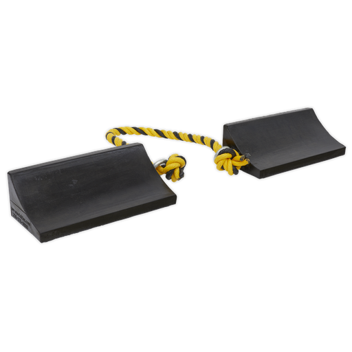 [WC16] Sealey Rubber Wheel Chocks Heavy-Duty - Pair