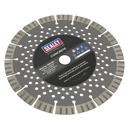 [WDC230] Sealey Dry Use Diamond Blade for Concrete Cutting 230mm