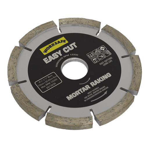 [WDEC1156MR] Sealey Easy Cut Diamond Blade Mortar Raker 115 x 22mm