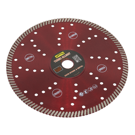 [WDTA230] Sealey Worksafe® Turbo Allmat Diamond Blade 230 x 22mm