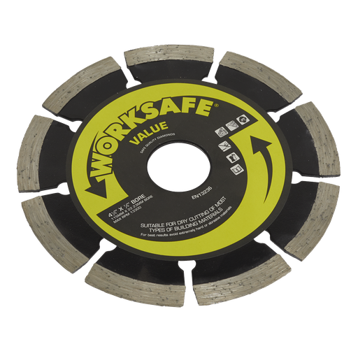 [WDV115] Sealey Worksafe® Value Diamond Blade 115 x 22mm